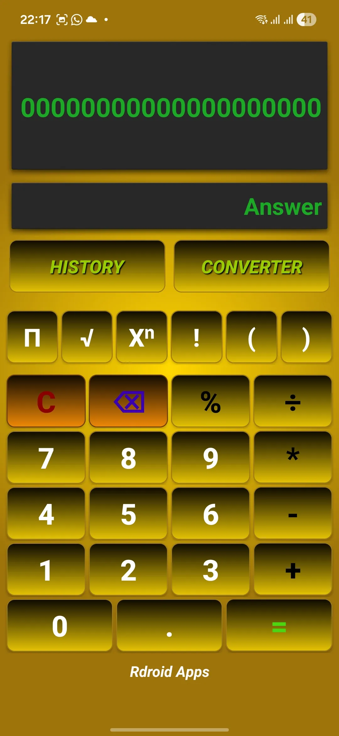Golden Calc Screenshot 1